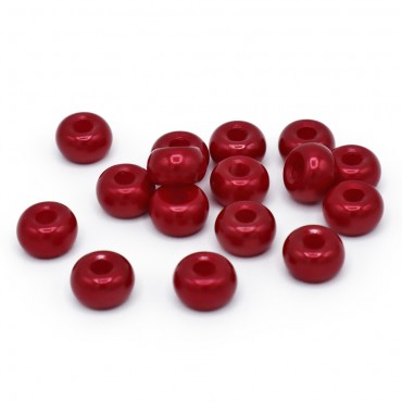 Perline Silk Rosso mm9x5...