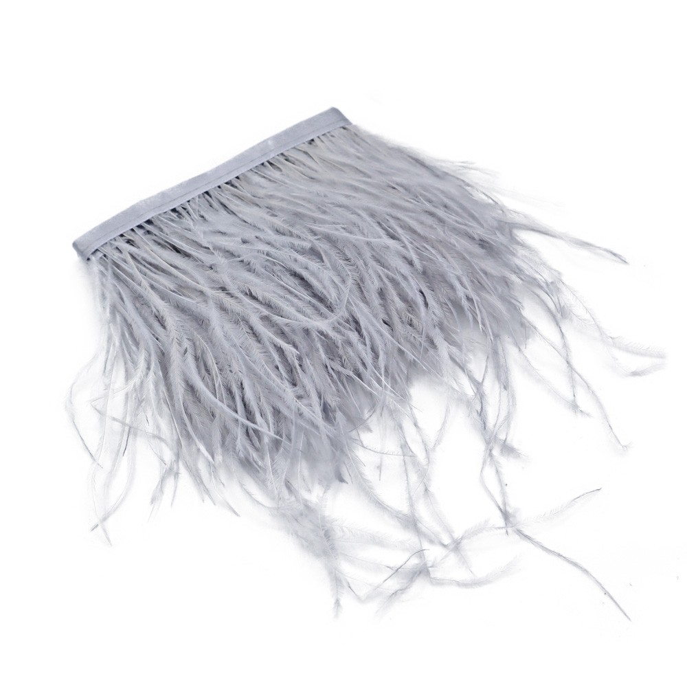 Capelli di piume di struzzo bianco da 15-80 cm per abiti e decorazioni
