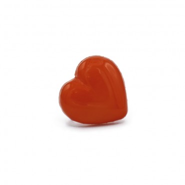 Heart Button 24 Orange