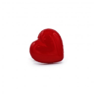 Botón Corazón 24 Rojo