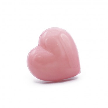 Heart Button 28 Pink