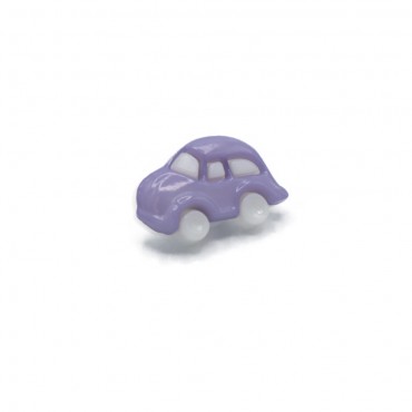 Button Little Car White Lilac