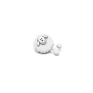 Manue 3D Button White 1pc
