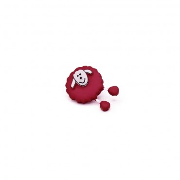 Manue 3D Button Cherry 1pc