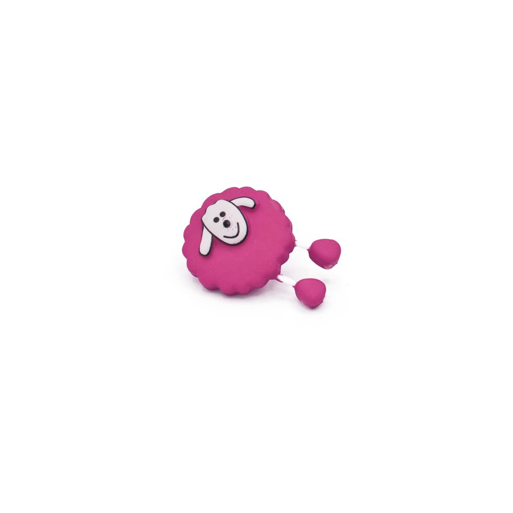 Botón Manue 3D Fucsia 1pc