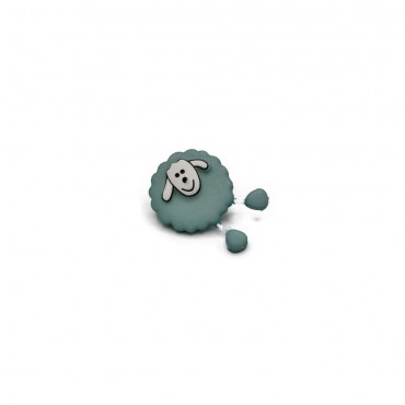 Manue 3D Button Sage Green 1pc