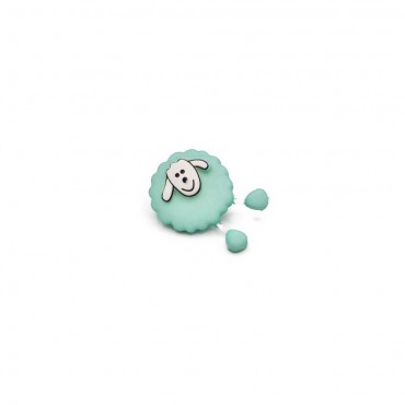 Manue 3D Button Tiffany 1pc