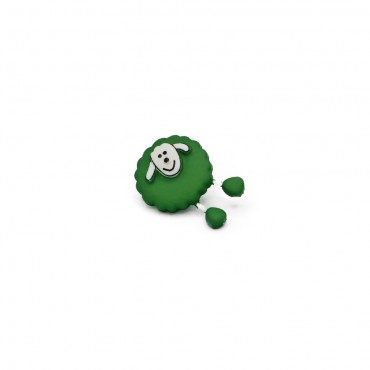 Bottone Manue 3D Verde 1pz