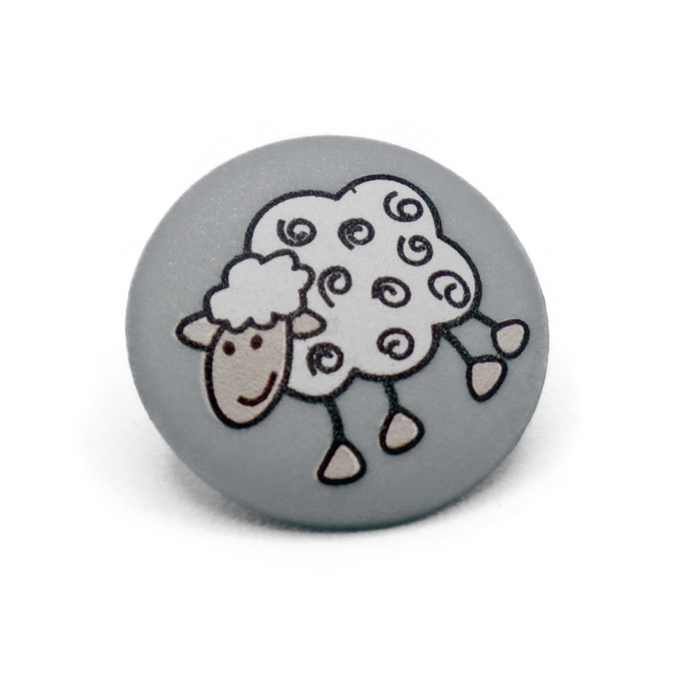 Dolly Button Gray 1pc