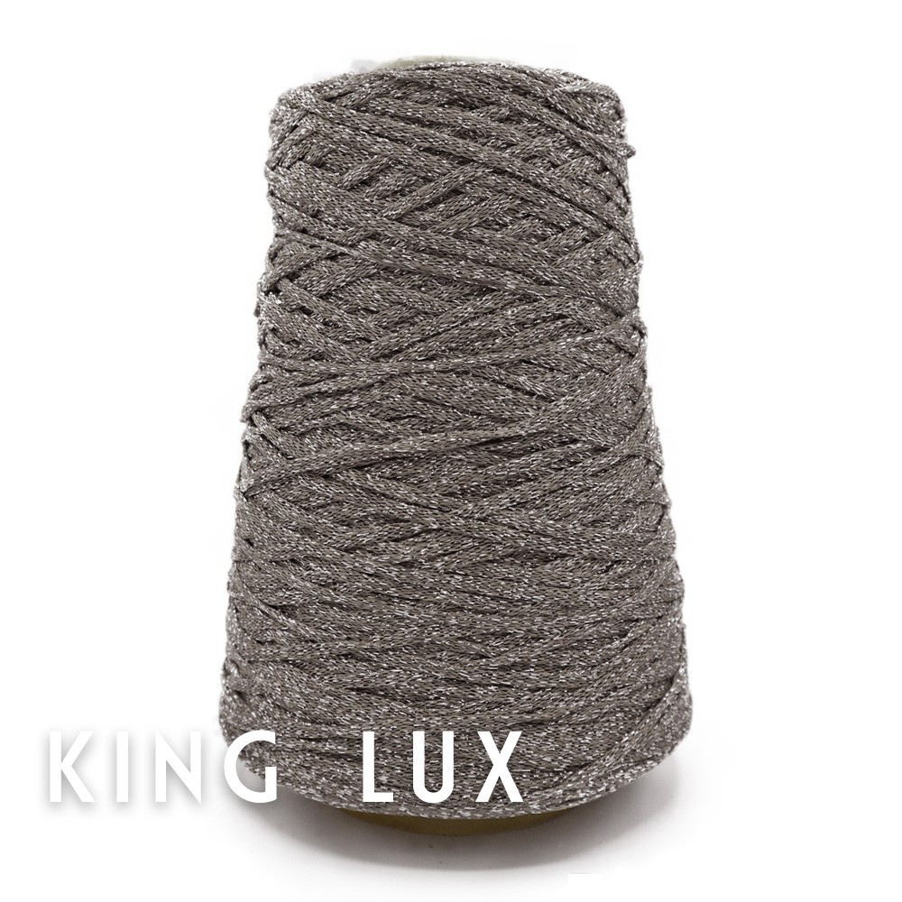 KingLux Dove Gray Silver viscose lurex ribbon Grams 250