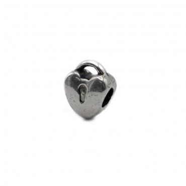 Charms Argento Lucchetto Cuore