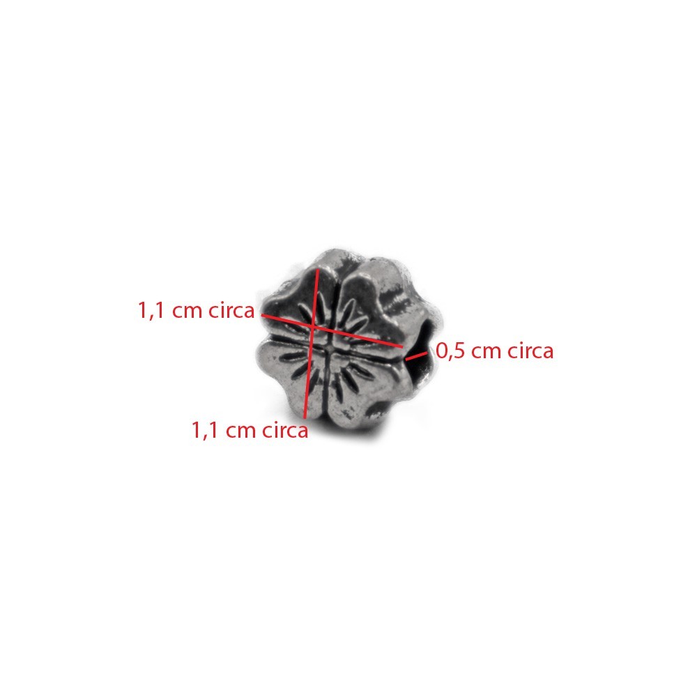 Charms Argento Quadrifoglio
