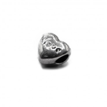 Charms Argento Cuore Love