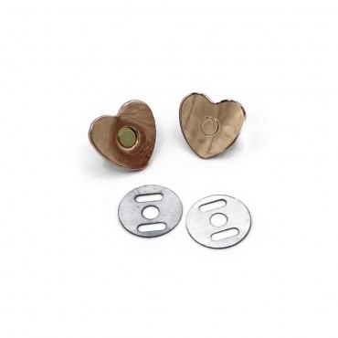 Heart Magnetic Button Gold...