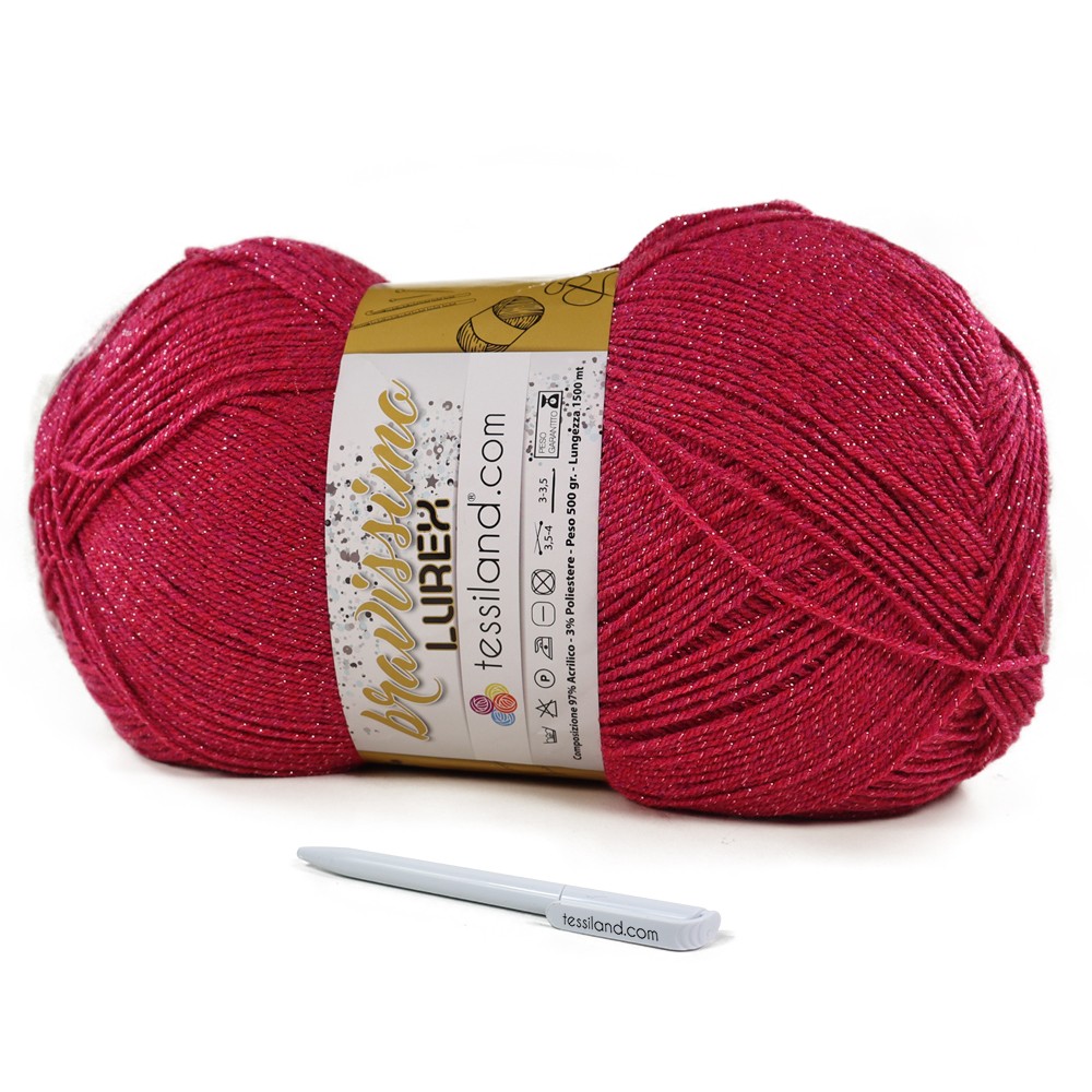 Bravissimo Lurex Magenta Gramos 500