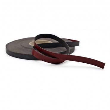 Ribbon eco-leather Burgundy 50 meters
