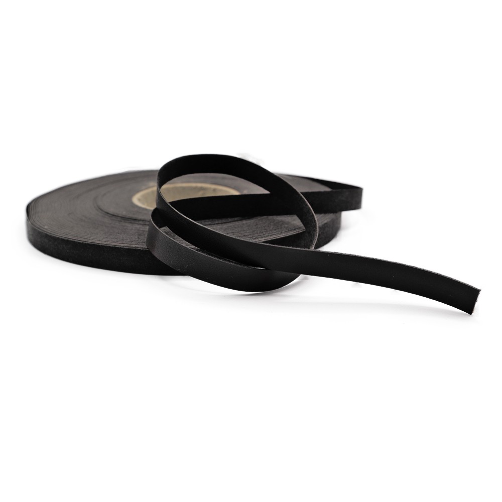Fettuccia ecopelle Nero 50mt