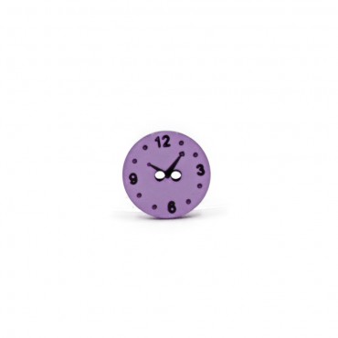 Button Time Lilac 1pz