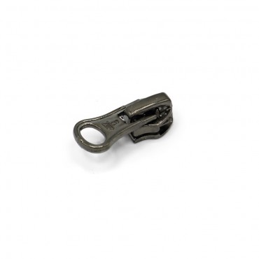 Zipper Slider by the Meter Gunmetal gray