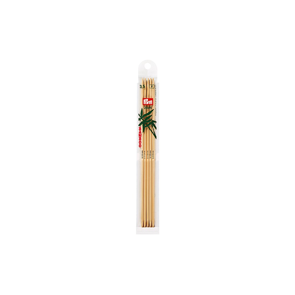 P-221203-Double-pointed knitting needles-bamboo-20 cm-N.3.5