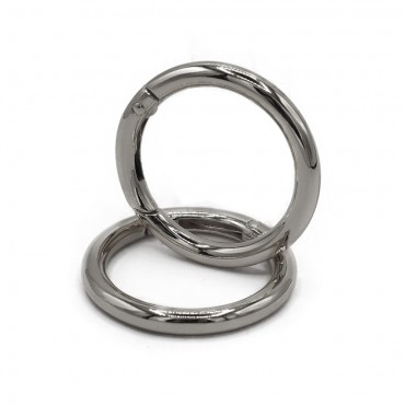 Carabiners Silver Ring 25 mm 2 pcs