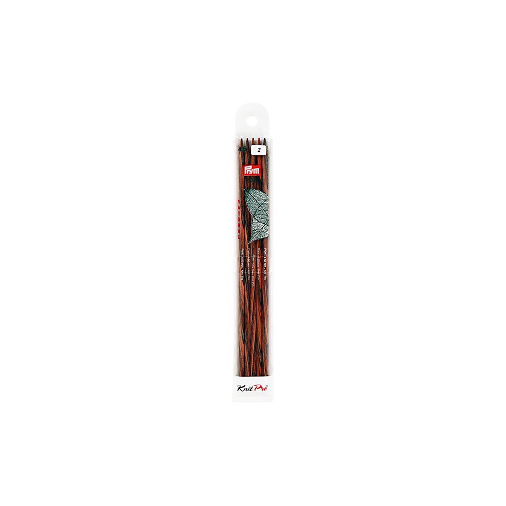 P-223145-Agujas de doble punta-Madera natural cm20-N.4.5
