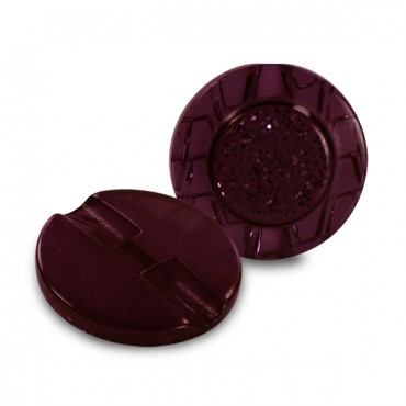 Jewel Button 25mm Burgundy