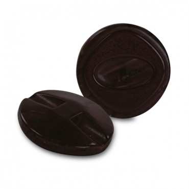 25mm Jewel Button Brown