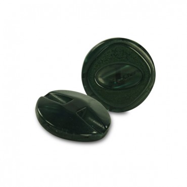 Jewel Button Green 22mm