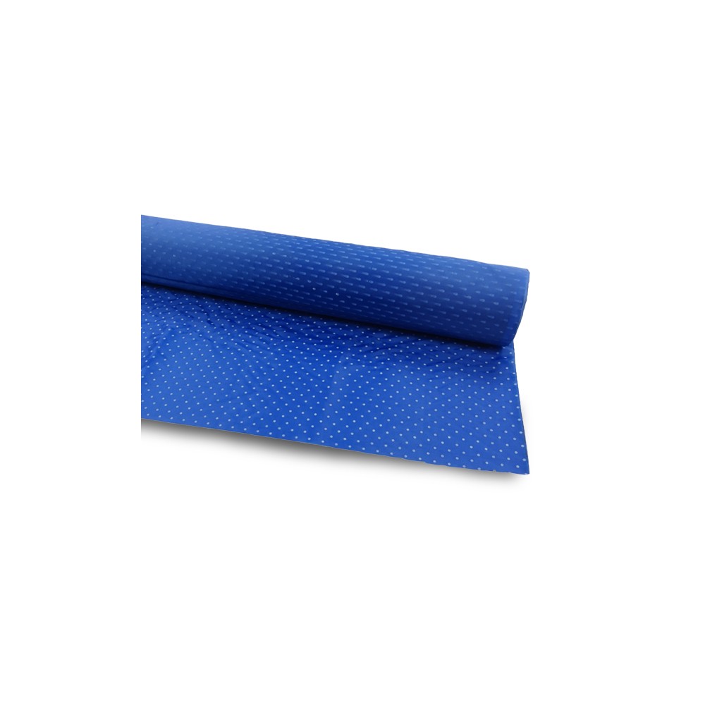 Tela forro para Bolso Azul oscuro lunares Blanco 100% Poliéster cm 50x70 ca