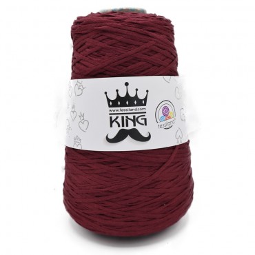 King Bordeaux ruban coton mélangé Grammes 250