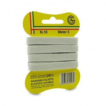 Washable bungee cord - White N.18 - 5M