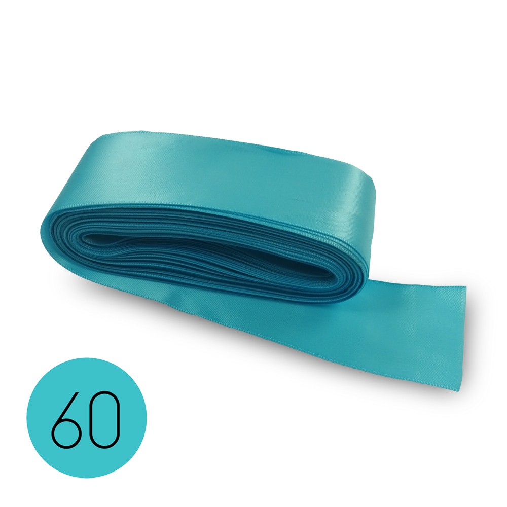 Cinta de raso mm40. Celeste 60. Mt.10