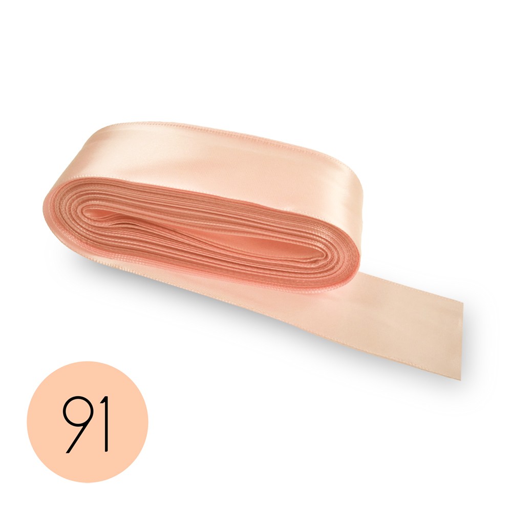 Satin ribbon 40mm. Pale Pink 91. 10M