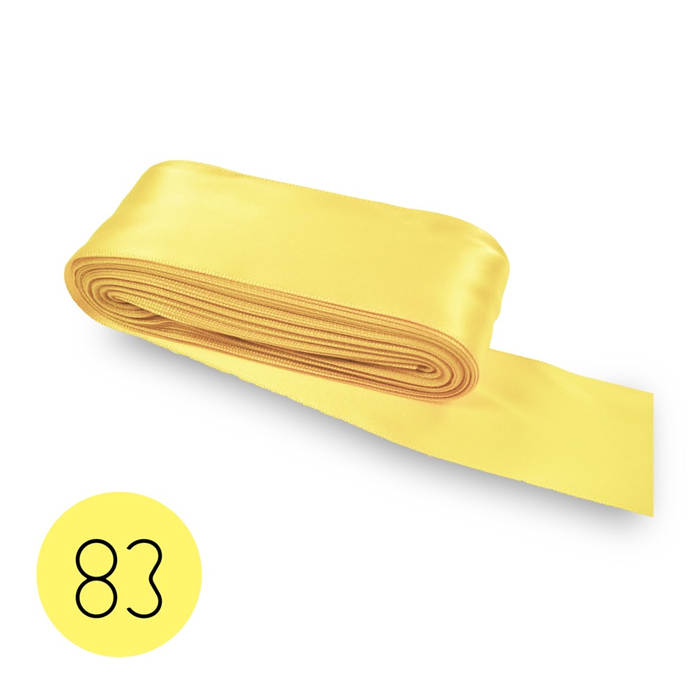 Nastro di raso mm40 Giallo 83 Mt 10