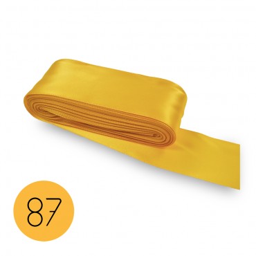 Satin ribbon 40mm. Yellow 87. 10M