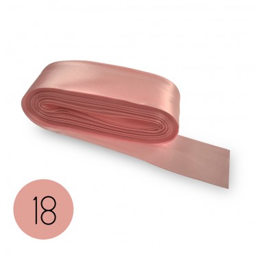 Satin ribbon 40mm. Pink 18. 10M