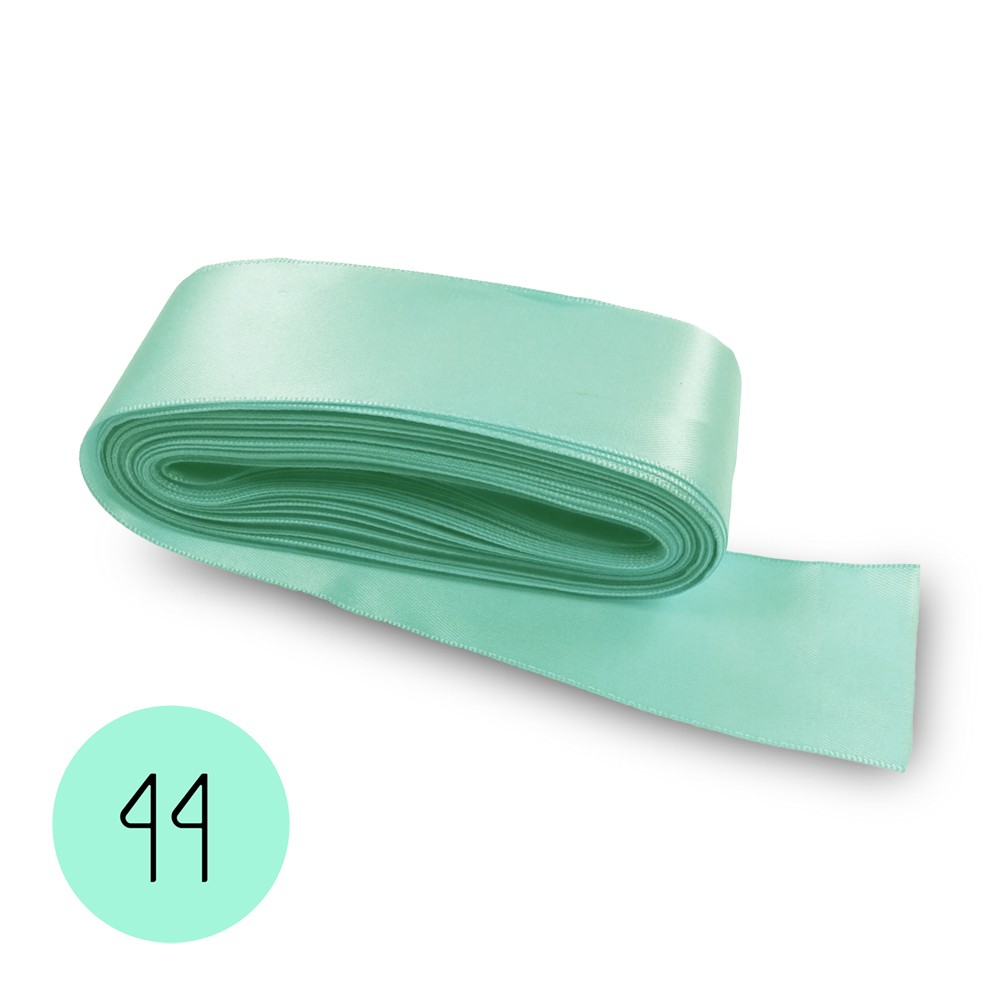 Cinta de raso mm40. Verde Agua 44. Mt.10