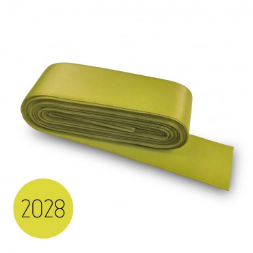 Satin ribbon 40mm. Green 2028. 10M