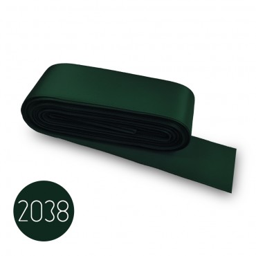 Satin ribbon 40mm. Green 2038. 10M