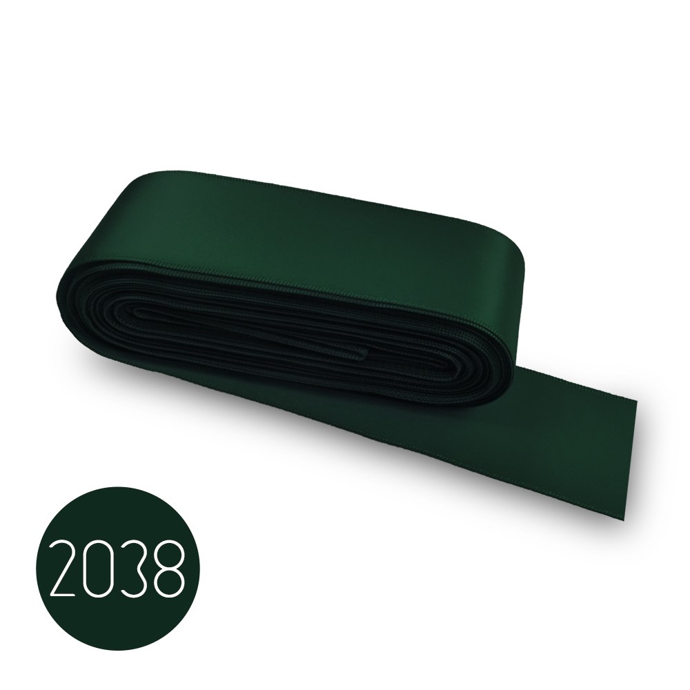 Nastro di raso mm40. Verde 2038. Mt.10