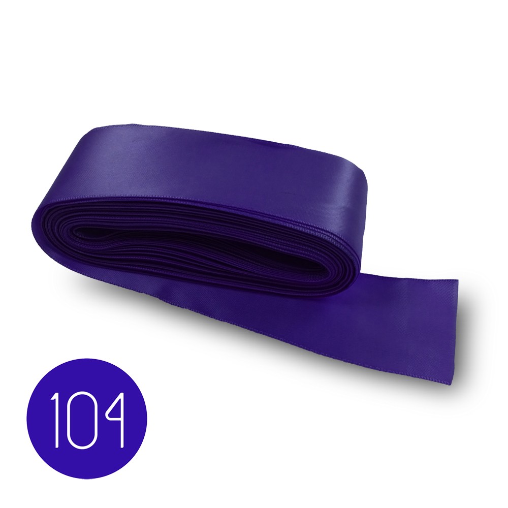 Cinta de raso mm40. Morado 104. Mt.10