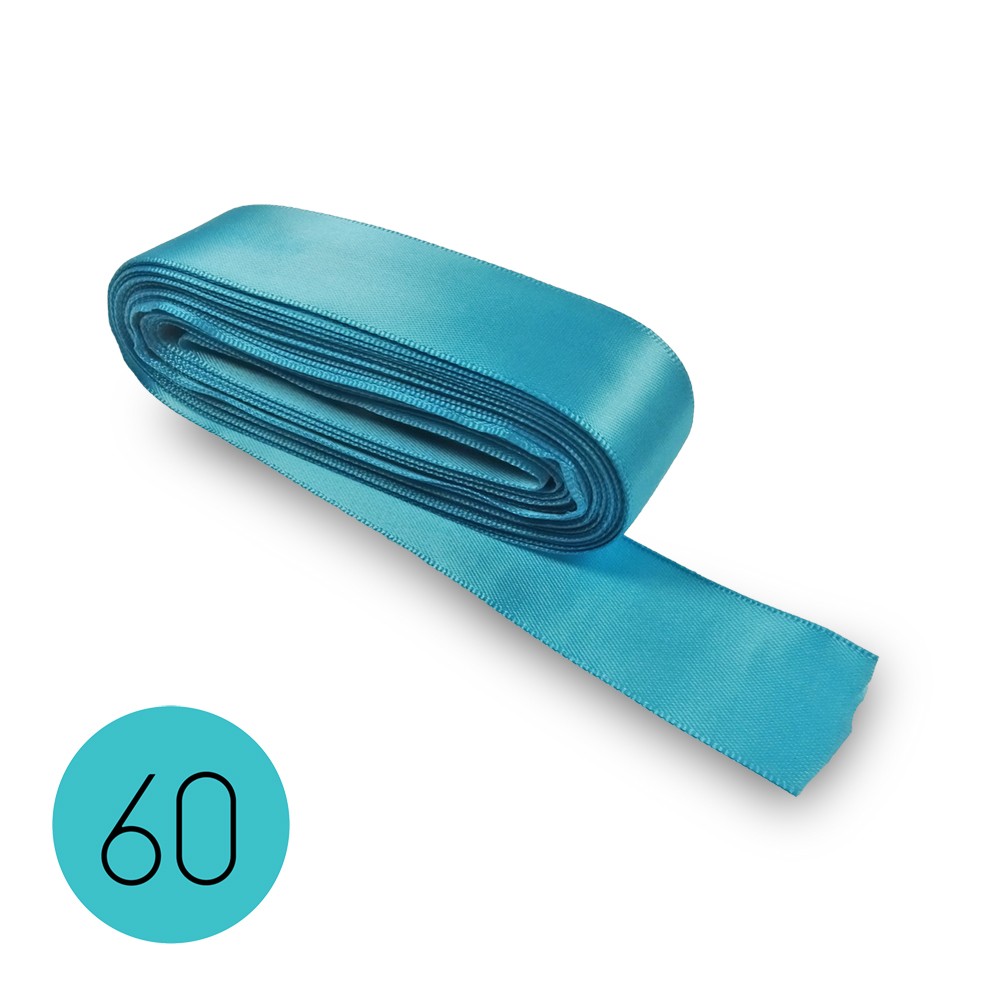 Satin ribbon 25mm. Sky Blue 60. 10M