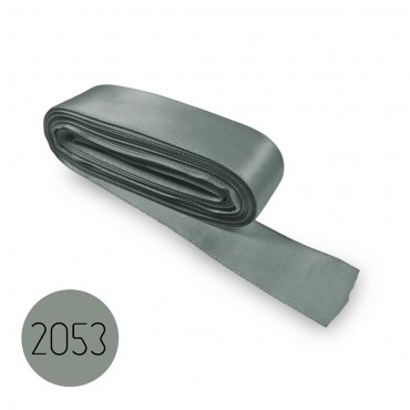 Satin ribbon 25mm. Grey 2053. 10M