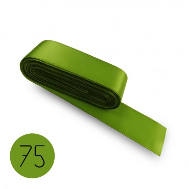 Satin ribbon 25mm. Green 75. 10M