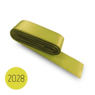 Satin ribbon 25mm. Green 2028. 10M