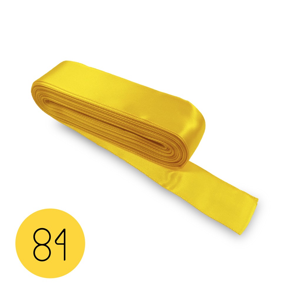 Nastro di raso mm25 Giallo 84 Mt 10