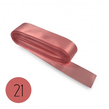 Satin ribbon 25mm. Pink 21. 10M