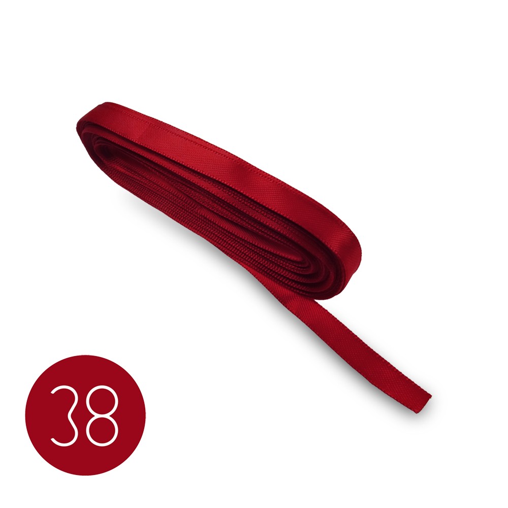 Nastro di raso mm6. Bordeaux 38. Mt.10