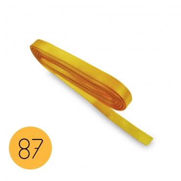 Satin ribbon 6mm. Yellow 87. 10M